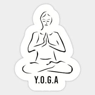 Yoga meditate Sticker